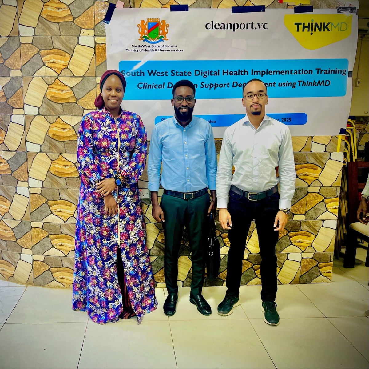 Najima Bawa, Ali Hilowle Ali, and Anthony Woodland at ToT